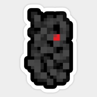 Pixelated Heart Beat Sticker